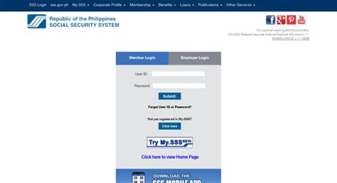 https //www.sss.gov.ph login|Republic of the Philippines Social Security System .